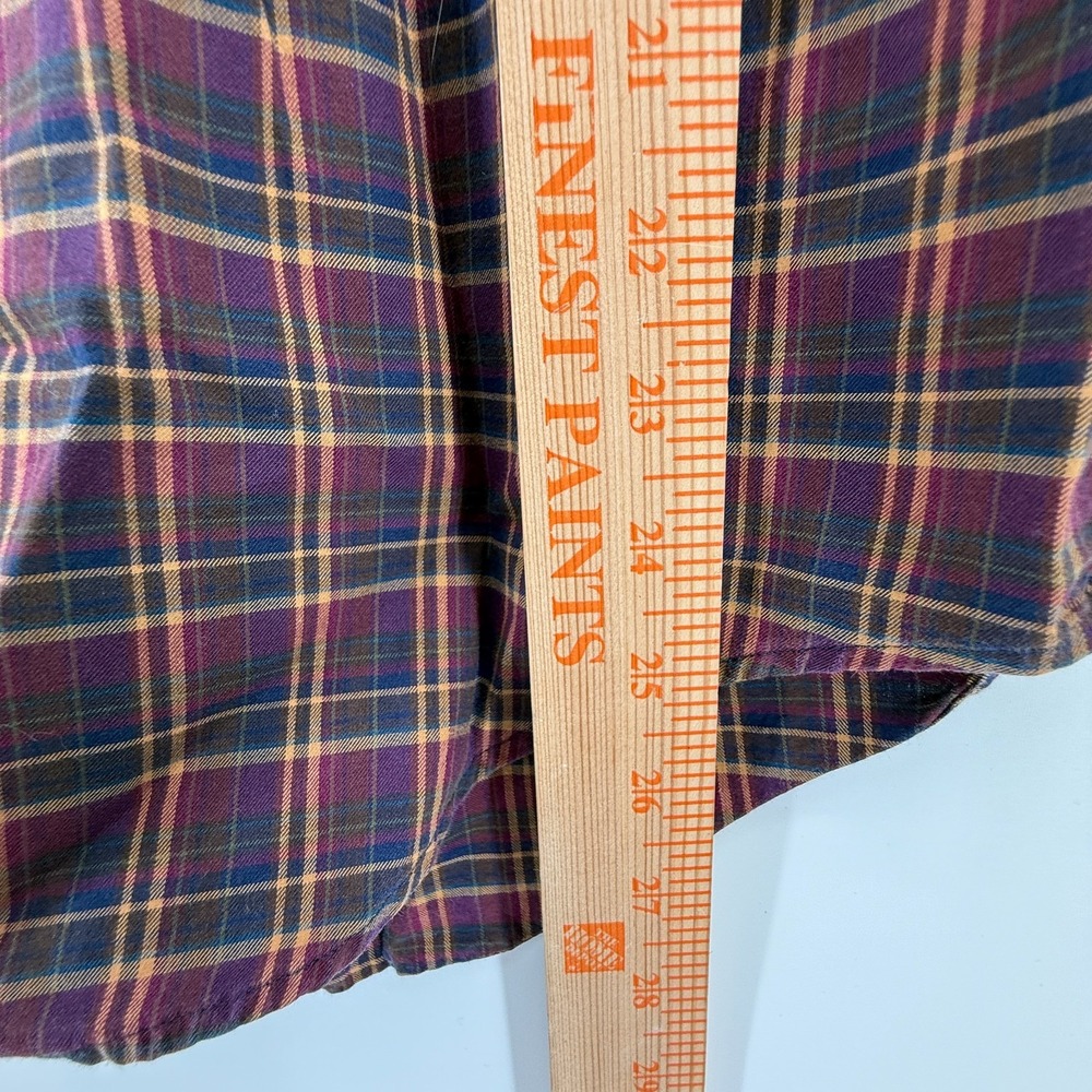 Polo Ralph Lauren Shirt Mens M Red Plaid Knit Button Up Long Sleeve Blue Pony - Picture 10 of 11